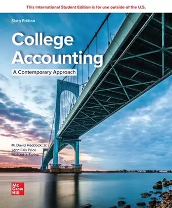 College Accounting (A Contemporary Approach) ISE cover