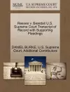 Reeves V. Beardall U.S. Supreme Court Transcript of Record with Supporting Pleadings cover