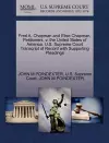 Fred A. Chapman and Elise Chapman, Petitioners, V. the United States of America. U.S. Supreme Court Transcript of Record with Supporting Pleadings cover