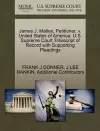 James J. Matles, Petitioner, V. United States of America. U.S. Supreme Court Transcript of Record with Supporting Pleadings cover