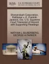 Shenandoah Corporation, Petitioner V. E. Franklin Jackson, Etc. U.S. Supreme Court Transcript of Record with Supporting Pleadings cover