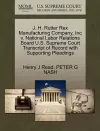 J. H. Rutter Rex Manufacturing Company, Inc V. National Labor Relations Board U.S. Supreme Court Transcript of Record with Supporting Pleadings cover