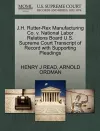 J.H. Rutter-Rex Manufacturing Co. V. National Labor Relations Board U.S. Supreme Court Transcript of Record with Supporting Pleadings cover