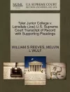 Tyler Junior College V. Lansdale (Joe) U.S. Supreme Court Transcript of Record with Supporting Pleadings cover