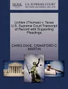 Lichten (Thomas) V. Texas U.S. Supreme Court Transcript of Record with Supporting Pleadings cover