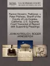 Ramon Novarro, Petitioner, V. Peter Pitchess, Sheriff of the County of Los Angeles, California. U.S. Supreme Court Transcript of Record with Supporting Pleadings cover