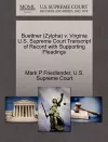 Buettner (Zylpha) V. Virginia U.S. Supreme Court Transcript of Record with Supporting Pleadings cover