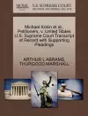 Michael Kokin Et Al., Petitioners, V. United States U.S. Supreme Court Transcript of Record with Supporting Pleadings cover