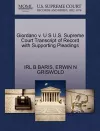 Giordano V. U S U.S. Supreme Court Transcript of Record with Supporting Pleadings cover