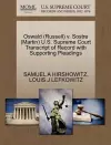 Oswald (Russell) V. Sostre (Martin) U.S. Supreme Court Transcript of Record with Supporting Pleadings cover