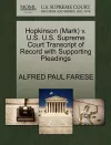 Hopkinson (Mark) V. U.S. U.S. Supreme Court Transcript of Record with Supporting Pleadings cover