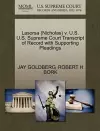 Lasorsa (Nicholas) V. U.S. U.S. Supreme Court Transcript of Record with Supporting Pleadings cover