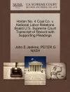 Harlan No. 4 Coal Co. V. National Labor Relations Board U.S. Supreme Court Transcript of Record with Supporting Pleadings cover