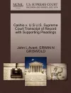 Cashio V. U S U.S. Supreme Court Transcript of Record with Supporting Pleadings cover