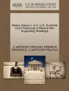 Meaux (Huey) V. U.S. U.S. Supreme Court Transcript of Record with Supporting Pleadings cover
