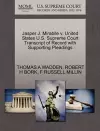 Jasper J. Mirabile V. United States U.S. Supreme Court Transcript of Record with Supporting Pleadings cover