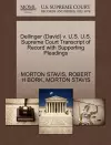 Dellinger (David) V. U.S. U.S. Supreme Court Transcript of Record with Supporting Pleadings cover