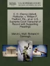 C. D. (Denny) Abbott, Petitioner, V. William F. Thetford, Etc., et al. U.S. Supreme Court Transcript of Record with Supporting Pleadings cover