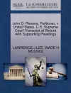 John D. Plesons, Petitioner, V. United States. U.S. Supreme Court Transcript of Record with Supporting Pleadings cover