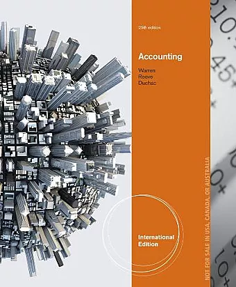 Accounting, International Edition cover