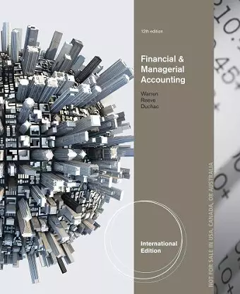 Financial & Managerial Accounting, International Edition cover