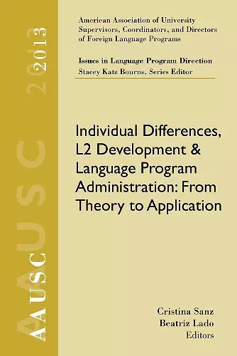 AAUSC 2013 Volume – Issues in Language Program Direction cover