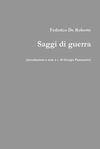 Saggi Di Guerra cover