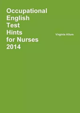 Occupational English Test Hints 2014 cover
