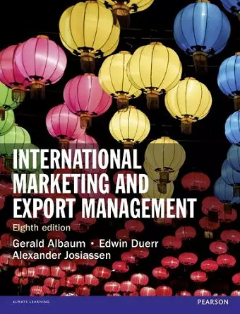 International Marketing and Export Management cover