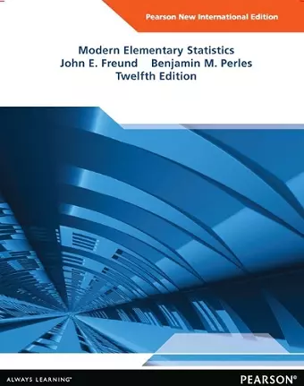 Modern Elementary Statistics cover