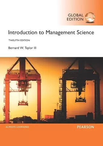 Introduction to Management Science, Global Edition cover