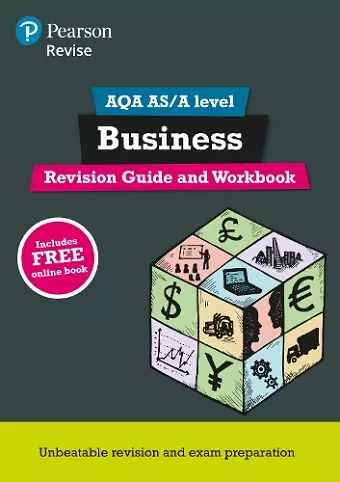 Pearson REVISE AQA A level Business Revision Guide and Workbook inc online edition - 2025 and 2026 exams cover