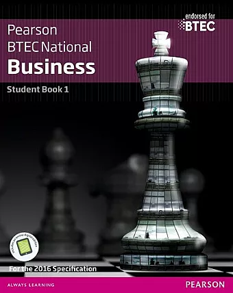 BTEC Nationals Business Student Book 1 + Activebook cover