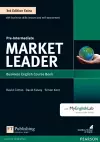 Market Leader 3rd Edition Extra Pre-Intermediate Coursebook with DVD-ROM and MyEnglishLab Pack cover