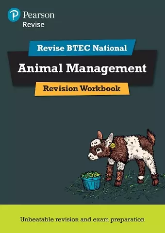 Pearson REVISE BTEC National Animal Management Revision Workbook - for 2025 exams cover