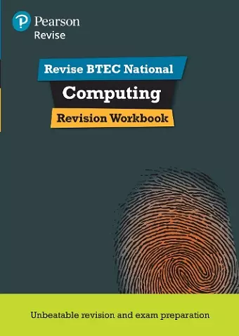 Pearson REVISE BTEC National Computing Revision Workbook - for 2025 exams cover