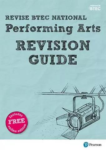 Pearson REVISE BTEC National Performing Arts Revision Guide inc online edition - for 2025 exams cover