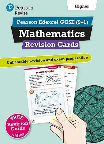 Pearson REVISE Edexcel GCSE Maths Higher Revision Cards (with free online Revision Guide) - 2023 and 2024 exams cover