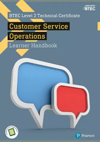 BTEC Level 2 Technical Certificate in Business Customer Services Operations Learner Handbook with ActiveBook cover