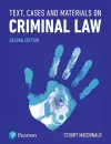 Text, Cases and Materials on Criminal Law cover