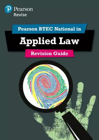 Pearson REVISE BTEC National Applied Law Revision Guide inc online edition - for 2025 exams cover