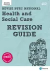 Pearson REVISE BTEC National Health and Social Care Revision Guide inc online edition - 2023 and 2024 exams and assessments cover