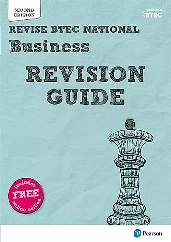 Pearson REVISE BTEC National Business Revision Guide inc online edition - 2023 and 2024 exams and assessments cover