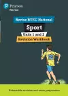 Pearson REVISE BTEC National Sport Units 1 & 2 Revision Workbook - 2023 and 2024 exams and assessments cover