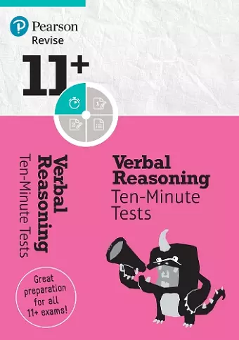 Pearson REVISE 11+ Verbal Reasoning Ten-Minute Tests - for the 2024 and 2025 exams cover