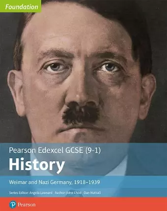 Edexcel GCSE (9-1) History Foundation Weimar and Nazi Germany, 1918–39 Student Book cover