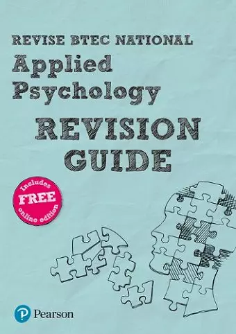 Pearson REVISE BTEC National Applied Psychology Revision Guide inc online edition - for 2025 exams cover