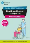 Pearson REVISE BTEC Tech Award Health and Social Care Revision Guide inc online edition - for 2025 and 2026 exams cover