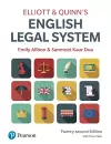 Elliott & Quinn's English Legal System cover