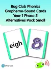 Bug Club Phonics Grapheme-Sound Cards Year 1 Phase 5 Alternatives Pack (Small) cover